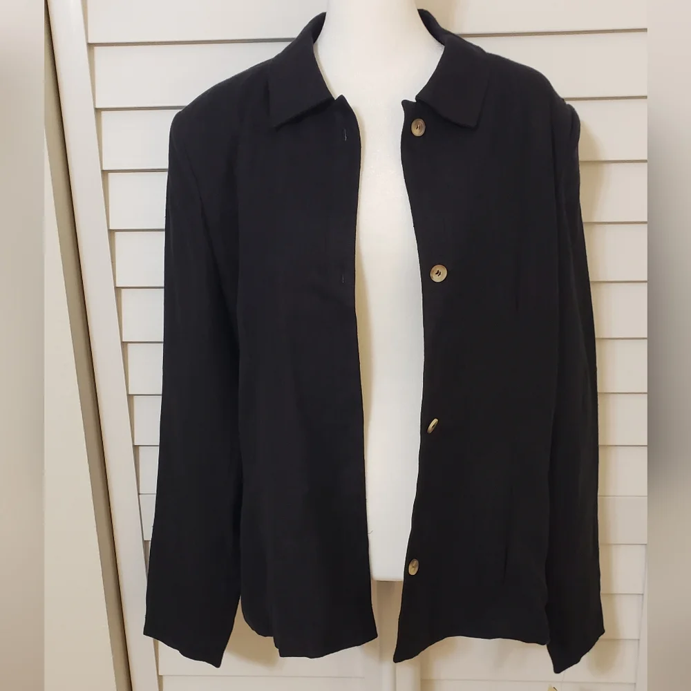 NWT Harve Benard By Benard Holtzman Women's Linen Jacket Size 16
